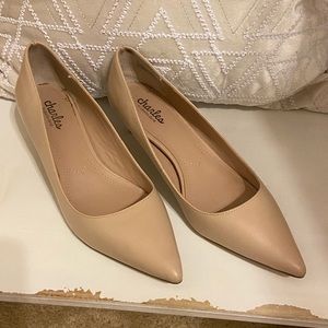 Charles By Charles David Light tan 2 1/2” low heel pump.